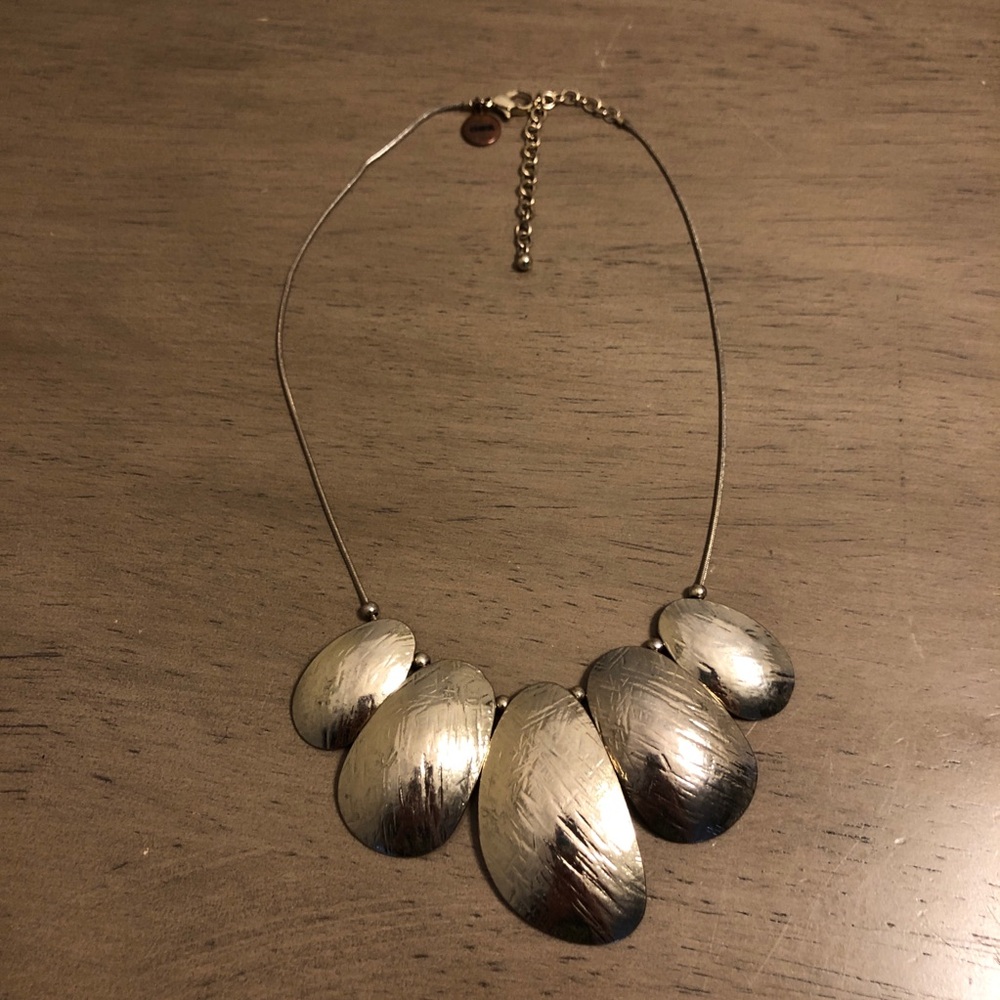 Silver Tone Statement Necklace